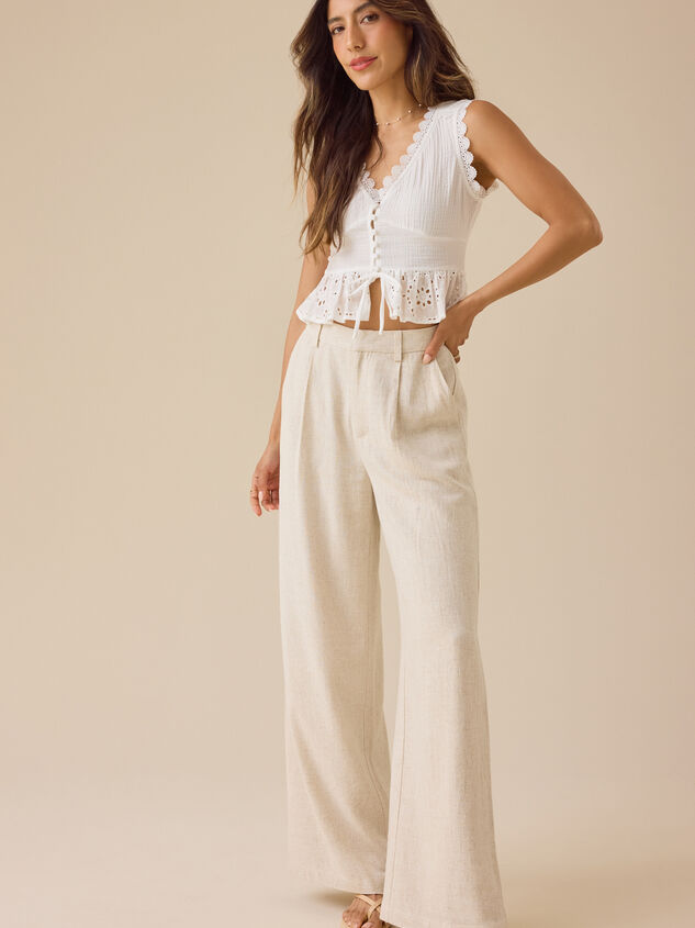 Kay Linen Trouser Detail 6 - TULLABEE