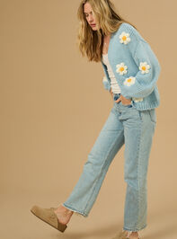 Daisie 3D Floral Cardigan Detail 2 - TULLABEE