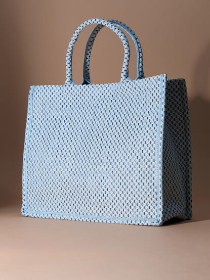River Bend Woven Tote Bag - TULLABEE