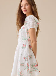 Devon Floral Mini Dress Detail 4 - TULLABEE