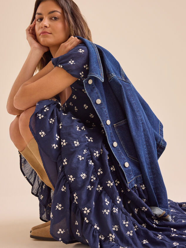 Oaklynn Embroidered Maxi Dress Detail 6 - TULLABEE