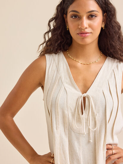 Evie Linen Romper - TULLABEE