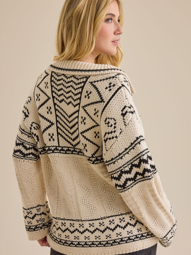 Naya Fairisle Cardigan Detail 4 - TULLABEE