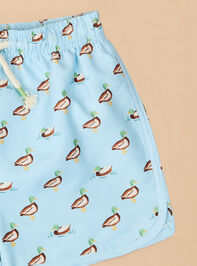 Duck Pond Swim Trunks by Mudpie Detail 2 - TULLABEE