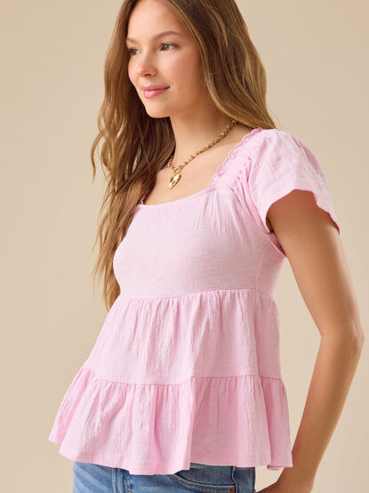 Lindsay Tiered Babydoll Top - TULLABEE