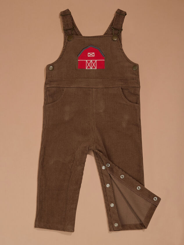 Farm Friends Corduroy Overalls Detail 2 - TULLABEE