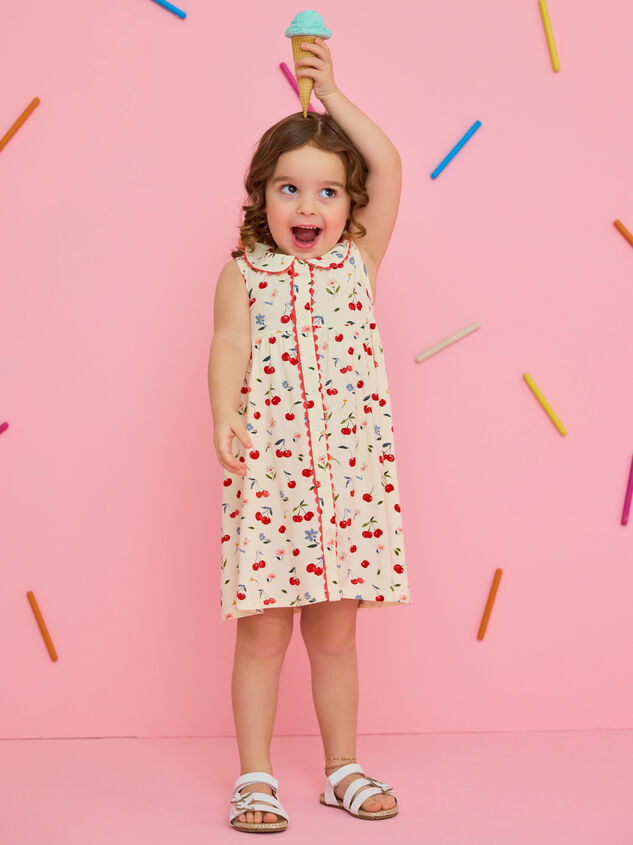 Rory Cherry Flower Dress - TULLABEE