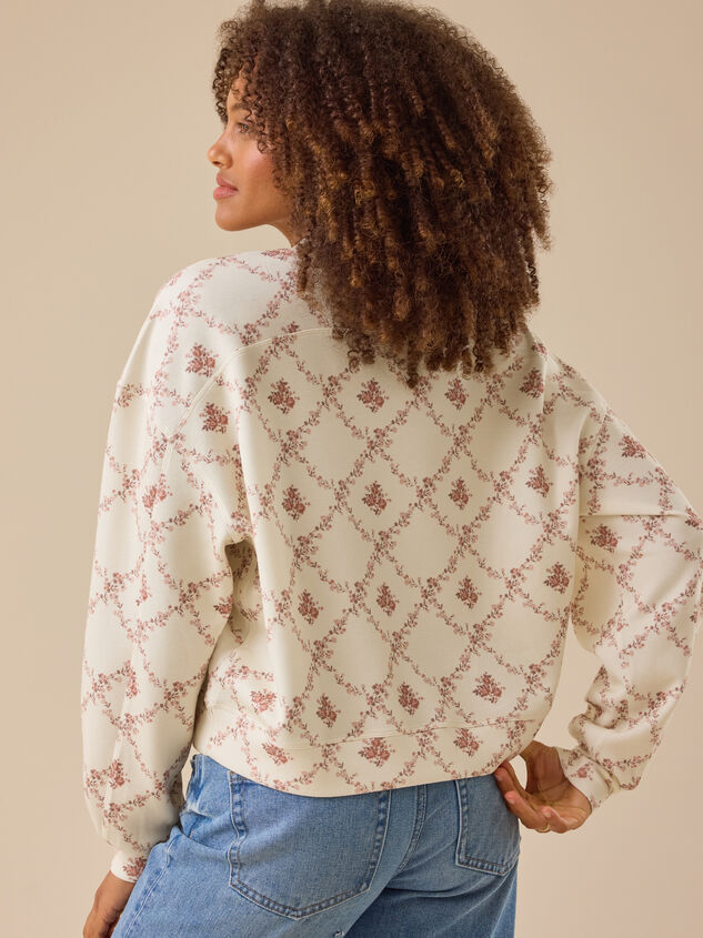 Cambrie Floral Mama Pullover Detail 5 - TULLABEE