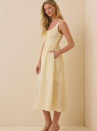 Arden Striped Maxi Dress Detail 2 - TULLABEE