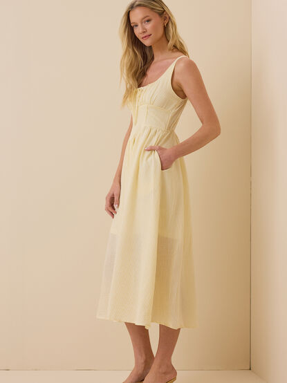 Arden Striped Maxi Dress - TULLABEE