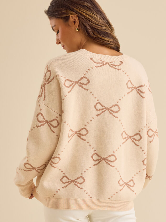 Megan Bow Sweater Detail 4 - TULLABEE