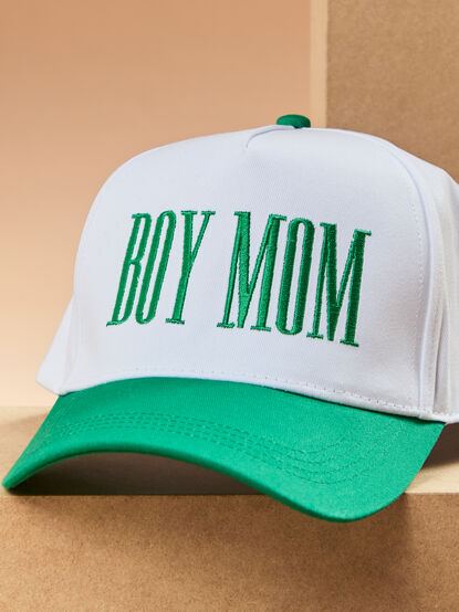 Boy Mom Embroidered Trucker Hat - TULLABEE