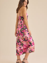 Virginia Satin Midi Dress Detail 4 - TULLABEE