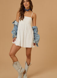 Raleigh Eyelet Mini Dress Detail 3 - TULLABEE