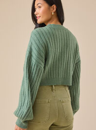 Amber Cropped Sweater Detail 4 - TULLABEE