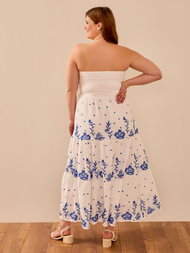 Melanie Strapless Maxi Dress Detail 5 - TULLABEE