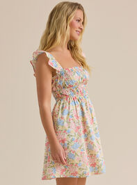 Evie Floral Mama Dress Detail 4 - TULLABEE