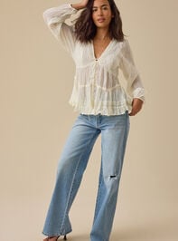 Arden Boho Babydoll Top Detail 2 - TULLABEE