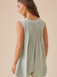 Evie Linen Romper Detail 4 - TULLABEE