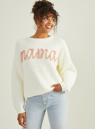 Mama Stitch Sweater Detail 2 - TULLABEE