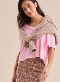 Ada Ribbed Boxy Tee Detail 3 - TULLABEE