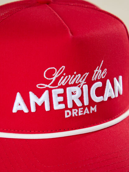 Living The American Dream Trucker Hat - TULLABEE