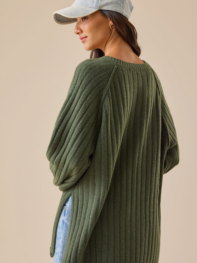 Gabby Ribbed Sweater Detail 4 - TULLABEE
