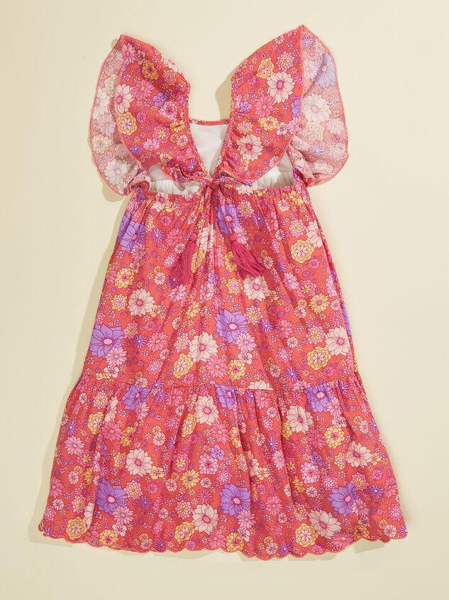 Vivian Ruffle Dress by Vignette Detail 2 - TULLABEE
