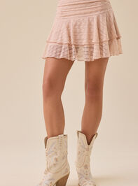 Lonny Mesh Mini Skirt Detail 2 - TULLABEE