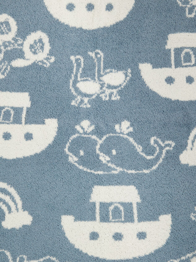 Noah's Ark Chenille Blanket by Mudpie Detail 2 - TULLABEE