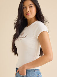 Montauk Riding Club Baby Tee Detail 3 - TULLABEE