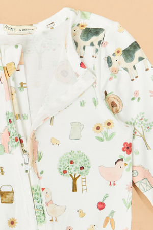 Farm Animal Ruffle Footie - Altar'd State - 