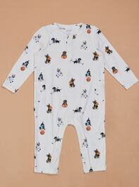 Sporty Pup Henley Romper - TULLABEE