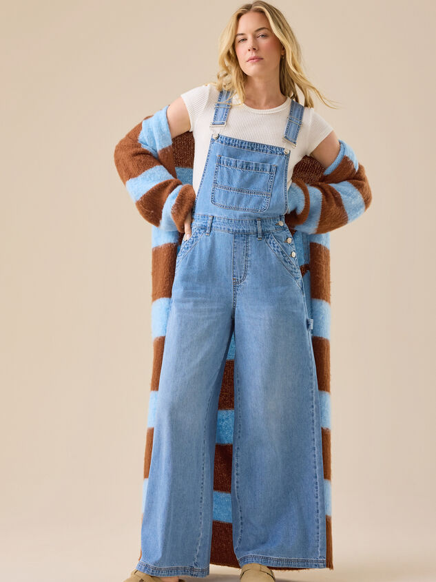 Brayden Wide Leg Overalls Detail 6 - TULLABEE