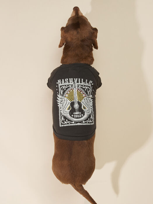 Bear & Ollie's Nashville Guitar Wings Dog Tee - TULLABEE