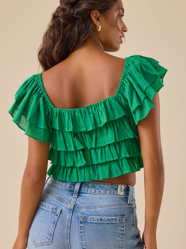 Simone Ruffle Top Detail 5 - TULLABEE