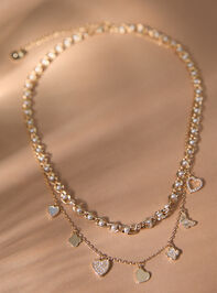 Charmed Pearl Layer Necklace - TULLABEE