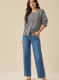 Leigh Oversized Cozy Cardigan Detail 2 - TULLABEE