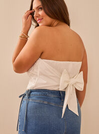 Astrid Embroidered Tube Top Detail 6 - TULLABEE