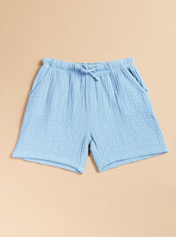 Asher Solid Muslin Shorts - TULLABEE