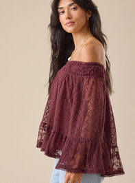Gabriella Off-Shoulder Lace Top Detail 4 - TULLABEE