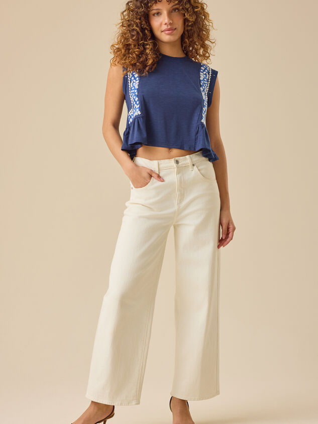 Maisie Embroidered Top Detail 4 - TULLABEE