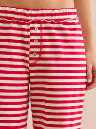 Peaceful Drift Striped Lounge Pant Detail 2 - TULLABEE