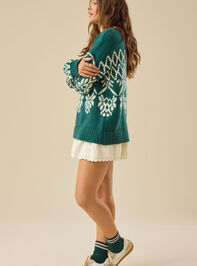 Colleen Fair Isle Sweater Detail 3 - TULLABEE