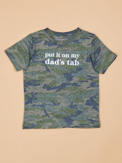 Put it on Dads Tab Tee Shirt - TULLABEE