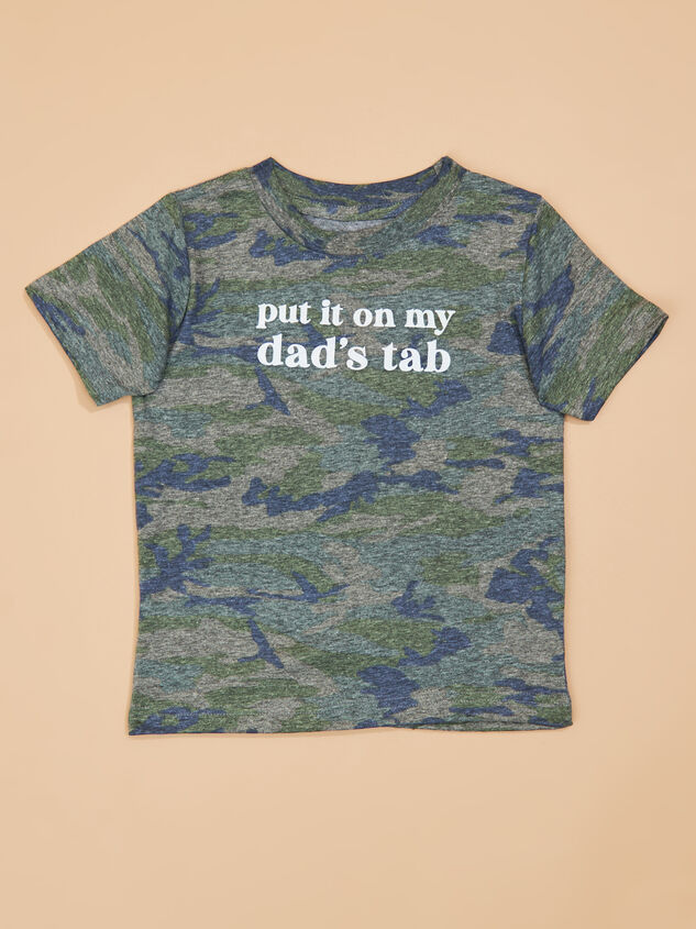 Put it on Dads Tab Tee Shirt Detail 2 - TULLABEE