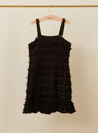 Larisa Fringe Youth Dress Detail 2 - TULLABEE