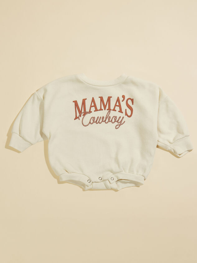 Mama's Cowboy Romper Detail 2 - TULLABEE