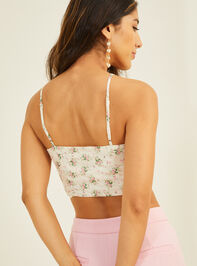 Claudia Floral Corset Top Detail 4 - TULLABEE