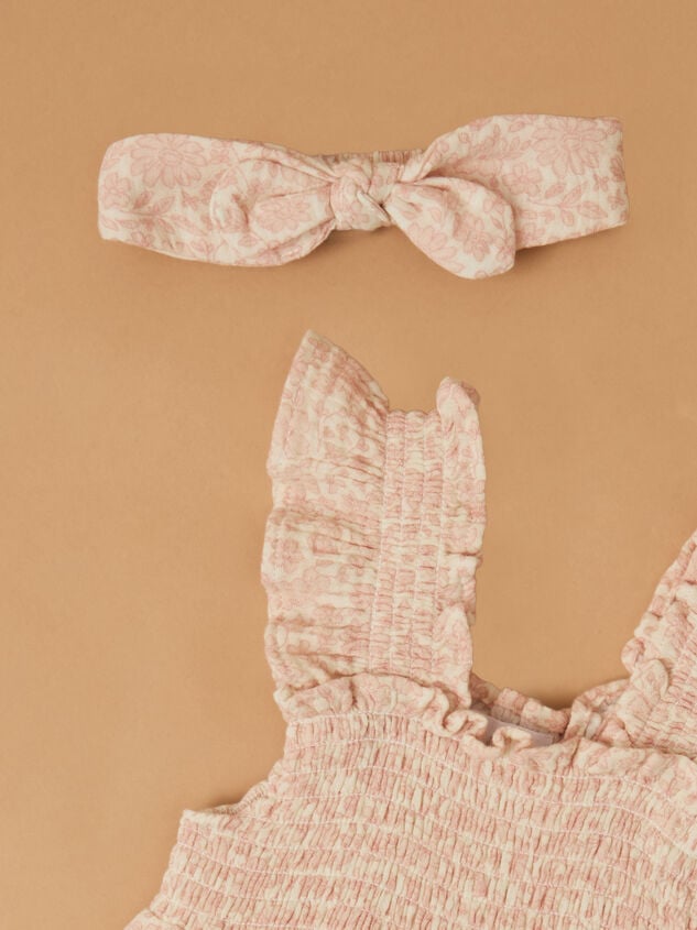 Harper Floral Dress with Headband Detail 2 - TULLABEE